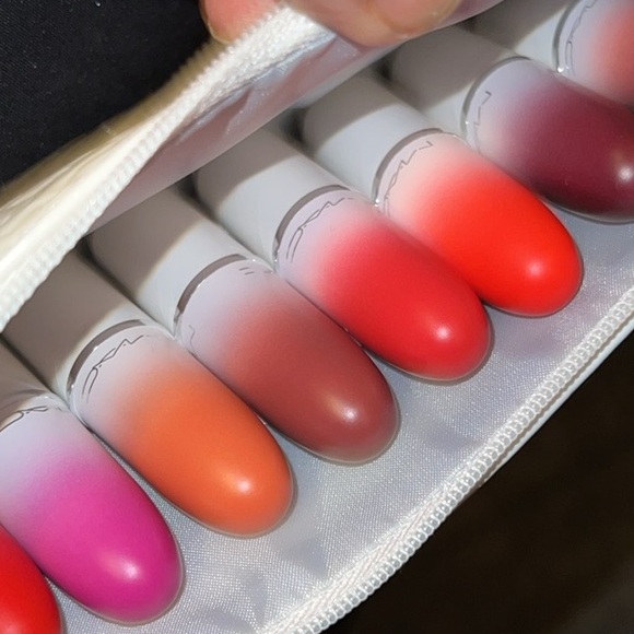 MAC Lips By The Dozen Mini Powder Kiss 💋💄💄💄🎁Lipstick set - Picture 5 of 9